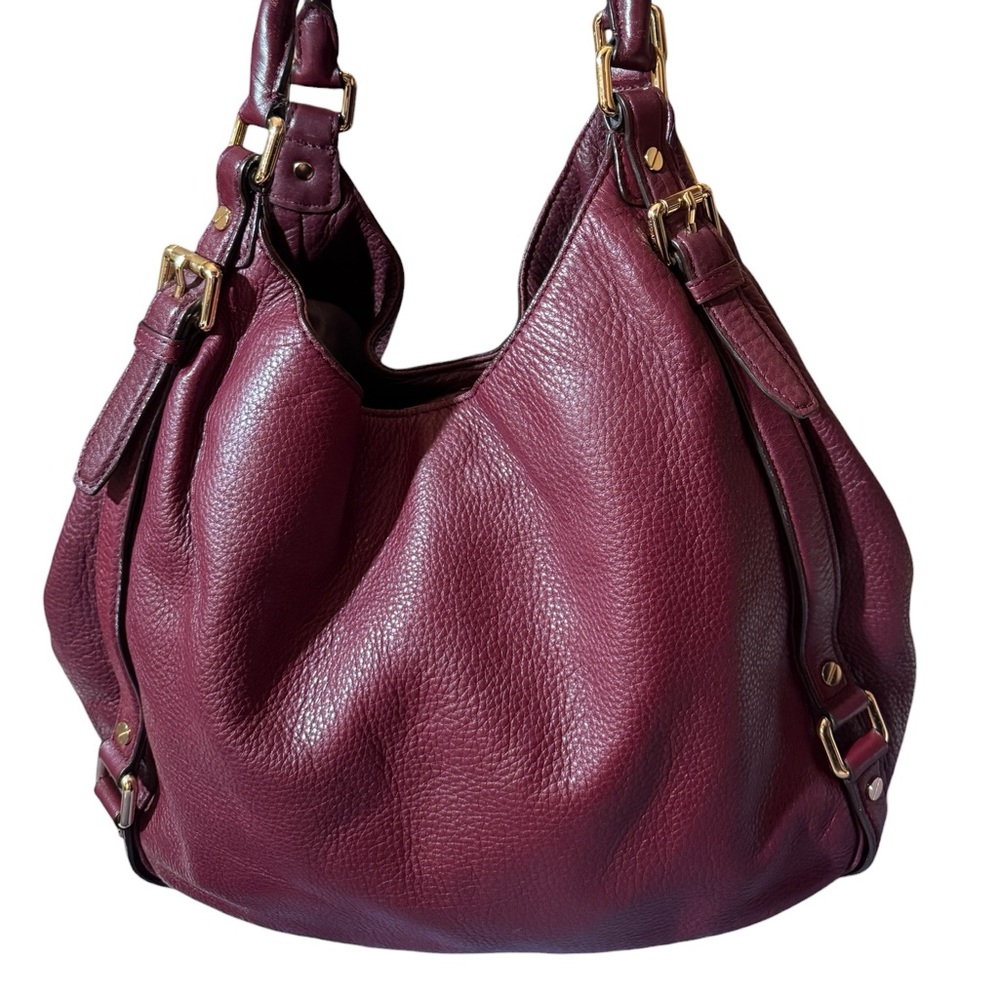 Michael Kors Bedford Large Shoulder Bag in Wine/Burgundy - Picture 4 of 16